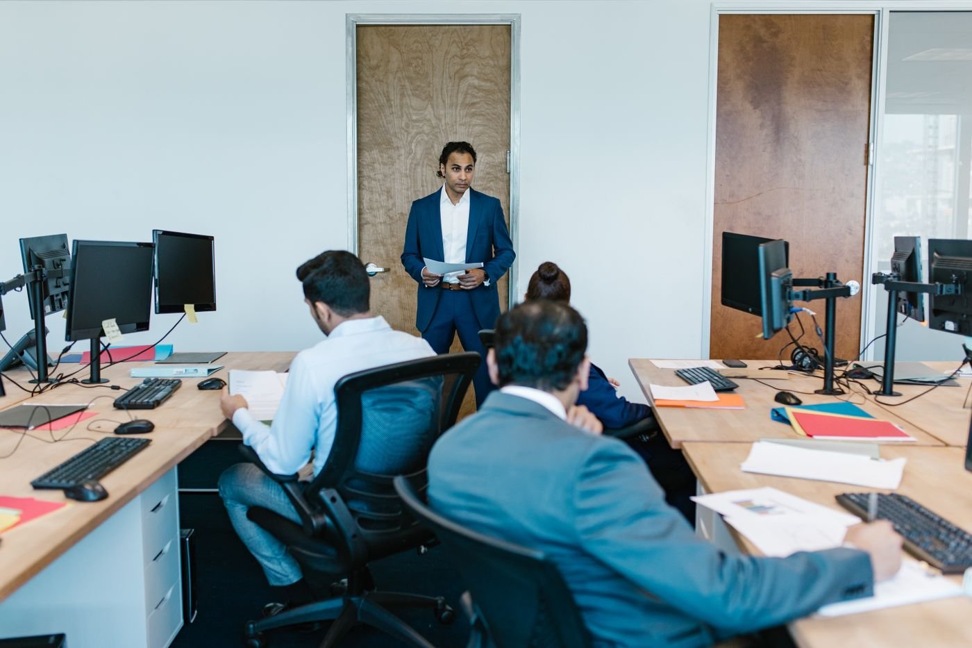 Burgeon Capital team in a client meeting