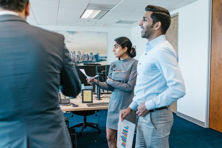 Advisors planning with a client